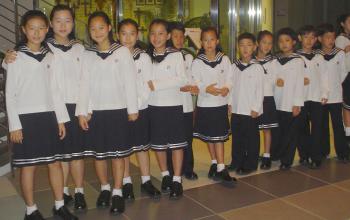 A children's choral group